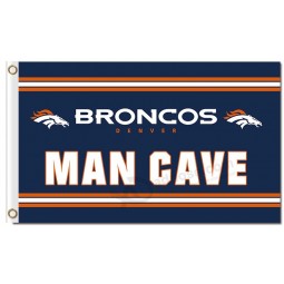 Custom high-end NFL Denver Broncos 3'x5' polyester flags man cave