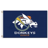 Benutzerdefinierte hoch-End nfl denver broncos 3'x5 'Polyester Fahnen Esel