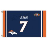 맞춤형 높이-End nfl denver broncos 3'x5 '폴리 에스테르 깃발 elway 7