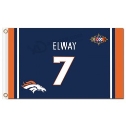 Benutzerdefinierte hoch-End nfl denver broncos 3'x5 'polyester fahnen elway 7