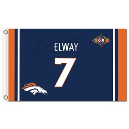 Custom high-end NFL Denver Broncos 3'x5' polyester flags Elway 7