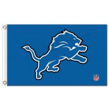 изготовленный под заказ высокий-End nfl detroit lions 3'x5 'логотип полиэфирных флагов с символом nfl