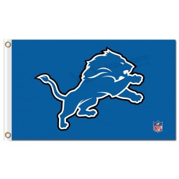 Benutzerdefinierte hoch-Ende nfl Detroit Löwen 3'x5 'Polyester Flaggen Logo mit NFL-Symbol