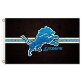 Benutzerdefinierte hoch-Ende nfl Detroit Löwen 3'x5 'Polyester Fahnen