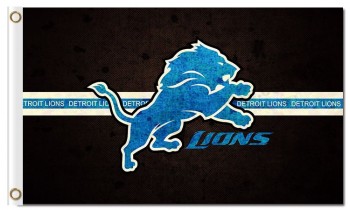 Custom high-end NFL Detroit Lions 3'x5' polyester flags