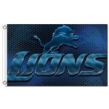 Benutzerdefinierte hoch-Ende nfl Detroit Löwen 3'x5 'Polyester Fahnen Waben Hintergrund