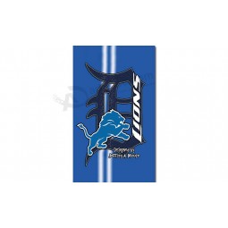 Custom high-end NFL Detroit Lions 3'x5' polyester flags