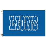 Custom high-end NFL Detroit Lions 3'x5' polyester flags word lions
