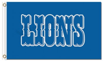 Custom high-end NFL Detroit Lions 3'x5' polyester flags word lions
