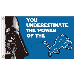 Custom cheap NFL Detroit Lions 3'x5' polyester flags star wars