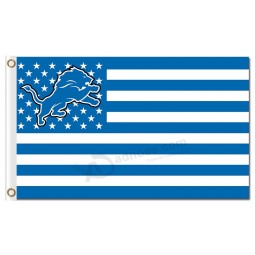 Custom cheap NFL Detroit Lions 3'x5' polyester flags stars stripes