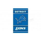 Custom cheap nfl detroit lions 3'x5 'полиэстер флаги вертикальный баннер