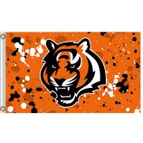 도매 관례 nfl 신시내티 bengals 3'x5 '폴리 에스테 깃발 잉크 반점