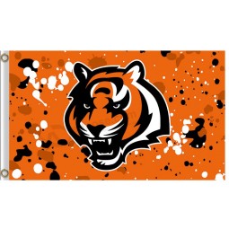 Großhandel benutzerdefinierte nfl Cincinnati Bengals 3'x5 'Polyester Flaggen Tintenflecken