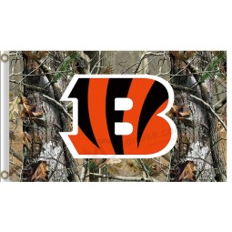 Großhandel benutzerdefinierte nfl Cincinnati Bengals 3'x5 'Polyester Fahnen Camouflage