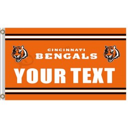 Großhandelsgewohnheit nfl Cincinnati Bengals 3'x5 Polyester kennzeichnet Ihren Text
