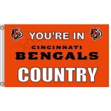 оптовые таможенные nfl cincinnati bengals 3'x5 'полиэфирные флаги bengals страны