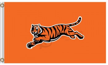 Nfl cincinnati bengals 3'x5 '폴리 에스테르 깃발이 판매를 위해 벵골을 달리고 있습니다