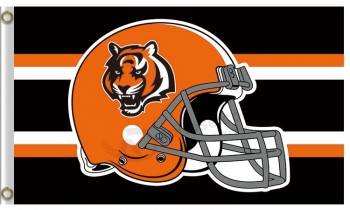NFL Cincinnati Bengals 3'x5' polyester flags helmet for sale