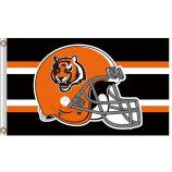 Nfl 신시내티 bengals 3'x5 '폴리 에스테르 플래그 헬멧 판매