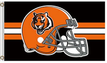 NFL Cincinnati Bengals 3'x5' polyester flags bengals helmet for sale