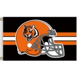 Nfl cincinnati bengals 3'x5 'полиэфирные флаги bengals шлем для продажи