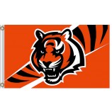 Nfl cincinnati bengals 3'x5 'bandeiras de poliéster bengals para venda