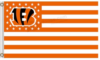 Nfl cincinnati bengals 3'x5 'polyester vlaggen sterren strepen te koop