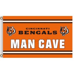 NFL Cincinnati Bengals 3'x5' polyester flags  MAN CAVE for sale