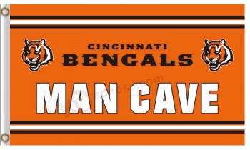 NFL Cincinnati Bengals 3'x5' polyester flags  MAN CAVE for sale