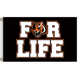 NFL Cincinnati Bengals 3'x5' polyester flags for life for sale