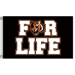 Nfl cincinnati bengals 3'x5 'drapeaux en polyester pour la vie à vendre