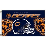 Nfl chicago несет 3'x5 'полиэфирные флаги для продажи шлема