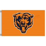 Benutzerdefinierte nfl chicago trägt 3'x5 'Polyester Flaggen Bären Logo zum Verkauf