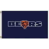 Custom NFL Chicago Bears 3'x5' polyester flags letters bears dark blue for sale