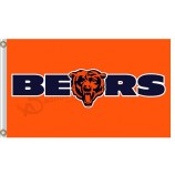 Benutzerdefinierte nfl chicago trägt 3'x5 'Polyester Fahnen Buchstaben Bären zum Verkauf