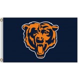 Benutzerdefinierte nfl chicago trägt 3'x5 'polyester flaggen logo zum verkauf
