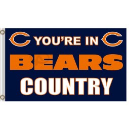 Custom NFL Chicago Bears 3'x5' polyester flags bears country for sale