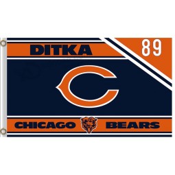 Nfl chicago trägt 3'x5 'polyester fahnen ditka 89 zu verkaufen