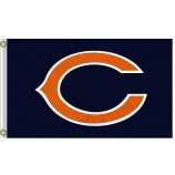Großhandel benutzerdefinierte hoch-Ende nfl Chicago trägt 3'x5 'Polyesterflaggenkapital c