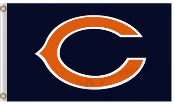 Wholesale custom high-end NFL Chicago Bears 3'x5' polyester flags capital C