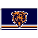 Großhandel benutzerdefinierte hoch-Ende nfl Chicago trägt 3'x5 'Polyester Flaggen großes Logo