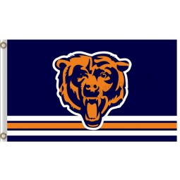 Großhandel benutzerdefinierte hoch-Ende nfl Chicago trägt 3'x5 'Polyester Flaggen großes Logo
