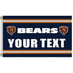 Großhandel benutzerdefinierte hoch-Ende nfl chicago Bären 3'x5 'Polyester kennzeichnet Ihren Text