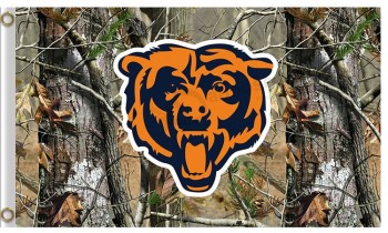 Wholesale custom high-end NFL Chicago Bears 3'x5' polyester flags camo
