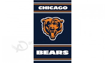 Commercio all'ingrosso di alta personalizzato-Orsi nfl chicago orsi bandiera 3'x5 'poliestere bandiera verticale