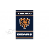 Großhandel benutzerdefinierte hoch-End nfl chicago trägt 3'x5 'Polyester Fahnen vertikale Banner