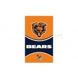 Großhandel benutzerdefinierte hoch-Ende nfl Chicago trägt 3'x5 'Polyesterflaggen vertikal