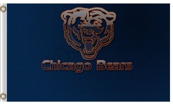 Großhandel benutzerdefinierte hoch-Ende nfl Chicago trägt 3'x5 'Polyesterflaggen