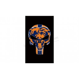 Großhandel benutzerdefinierte hoch-Ende nfl Chicago trägt 3'x5 'Polyester Flaggen Schädel